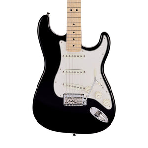 Fender Japan Junior Collection Stratocaster Electric Guitar, Maple FB, Black