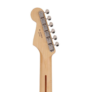 Fender Japan Junior Collection Stratocaster Electric Guitar, Maple FB, Black