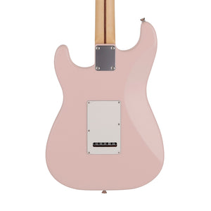 Fender Japan Junior Collection Stratocaster Electric Guitar, Maple FB, Satin Shell Pink