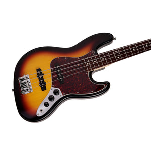 Fender Japan Junior Collection Jazz Bass Guitar, RW FB, 3-Color Sunburst
