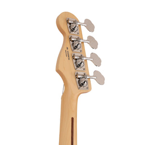 Fender Japan Junior Collection Jazz Bass Guitar, Maple FB, Satin Shell Pink