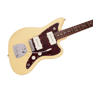 Fender Japan Junior Collection Jazzmaster Electric Guitar, RW FB, Satin Vintage White