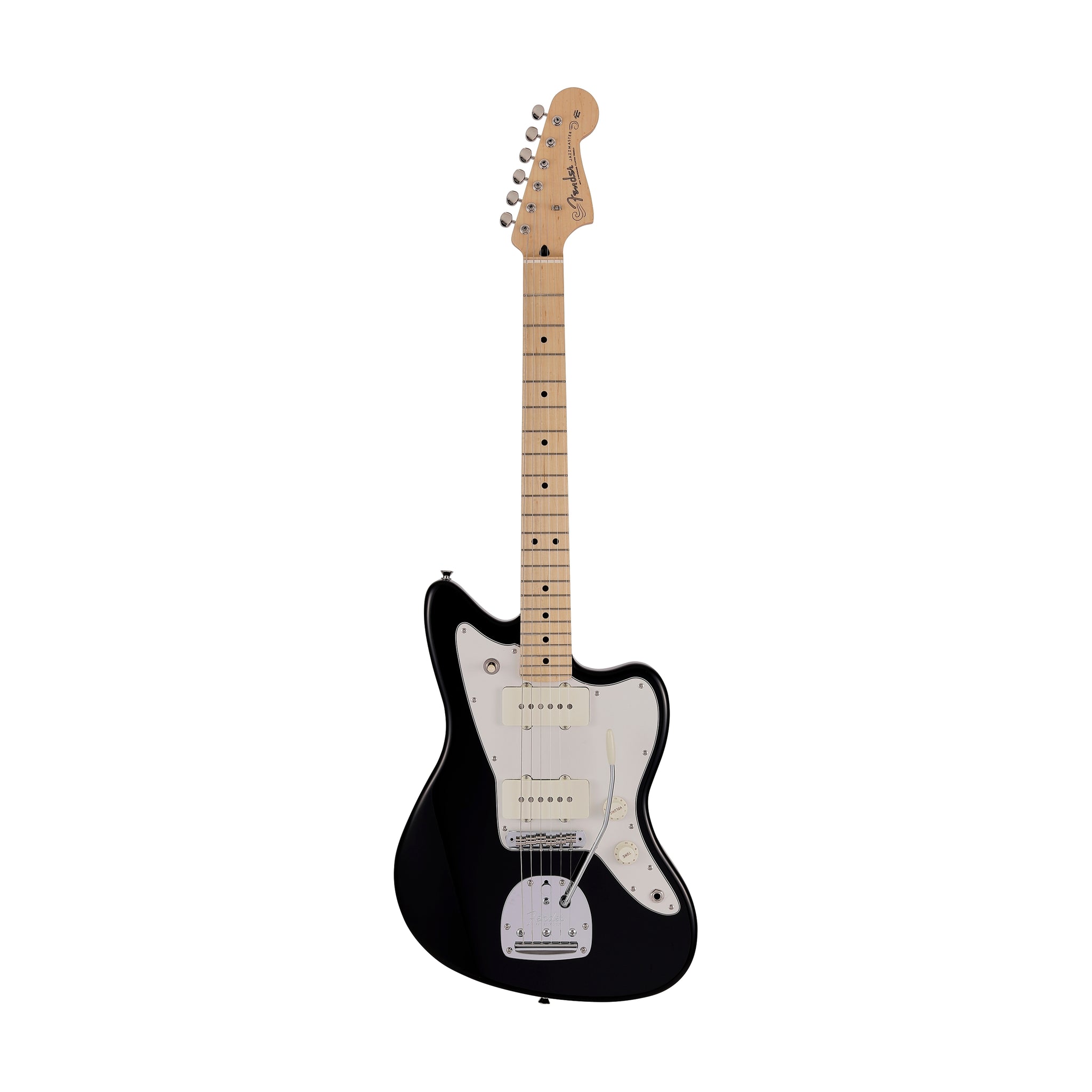 Fender Japan Junior Collection Jazzmaster Electric Guitar, Maple FB, Black