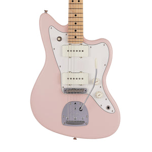 Fender Japan Junior Collection Jazzmaster Electric Guitar, Maple FB, Satin Shell Pink
