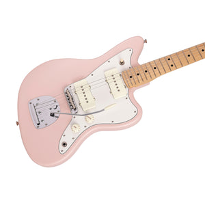 Fender Japan Junior Collection Jazzmaster Electric Guitar, Maple FB, Satin Shell Pink