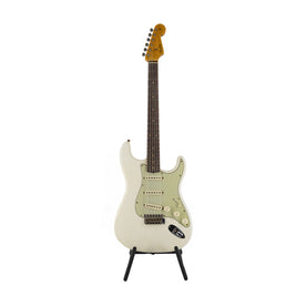 Fender Custom Shop 2020 Ltd Ed 1960 Stratocaster Journeyman Relic Guitar, Aged Olympic White
