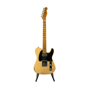 Fender Custom Shop Ltd Ed 1951 HS Telecaster Relic Electric Guitar, Aged Nocaster Blonde
