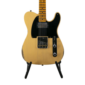 Fender Custom Shop Ltd Ed 1951 HS Telecaster Relic Electric Guitar, Aged Nocaster Blonde