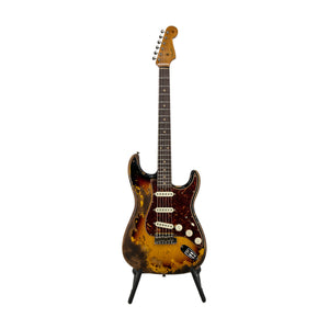 Fender Custom Shop Ltd Ed Roasted 1961 Super Heavy Relic Stratocaster Guitar, Aged 3 Tone Sunburst