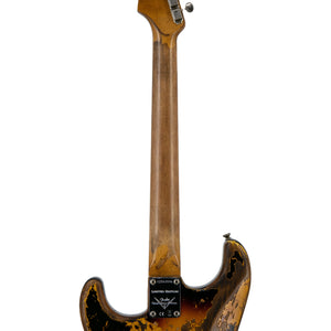 Fender Custom Shop Ltd Ed Roasted 1961 Super Heavy Relic Stratocaster Guitar, Aged 3 Tone Sunburst