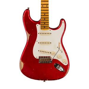 Fender Custom Shop 1958 Stratocaster Relic Electric Guitar, Faded Aged Candy Apple Red