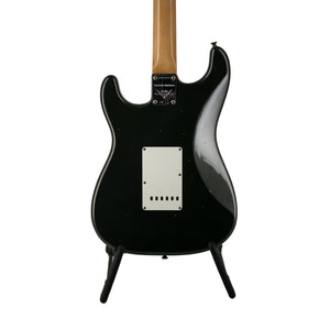 Fender Custom Shop Ltd Ed 1963 Stratocaster Relic Electric Guitar, Aged Charcoal Frost Metallic