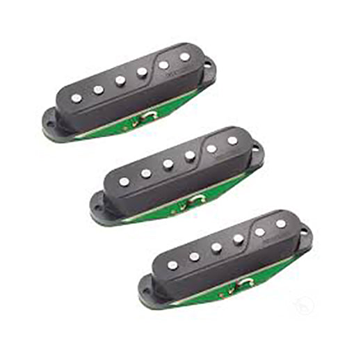 Fishman Fluence Strat Single Coil Guitar Pickups, Set of 3, Black