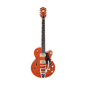 Gretsch G6659T Players Edition Broadkaster Jr. Center Block Single-Cut Guitar w/Bigsby, Ebony FB, Roundup Orange