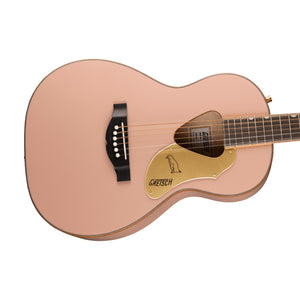 Gretsch G5021E Ltd Ed Rancher Penguin Parlor Acoustic Guitar, RW FB, Shell Pink