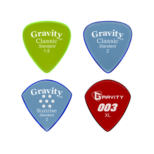 Gravity Starter Pack Guitar Picks, Pack of 4