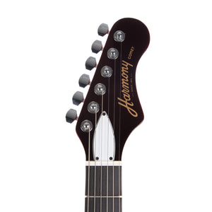 Harmony Standard Series Comet Electric Guitar w/Case, RW FB, Trans Red