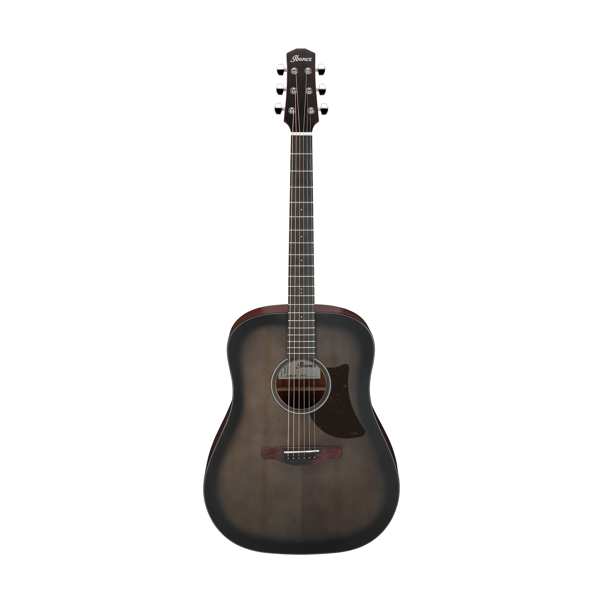 Ibanez Advanced Acoustic AAD50-TCB Acoustic Guitar, Transparent Charcoal Burst