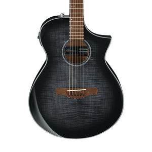 Ibanez AEWC400-TKS Acoustic Guitar, Transparent Black Sunburst High Gloss