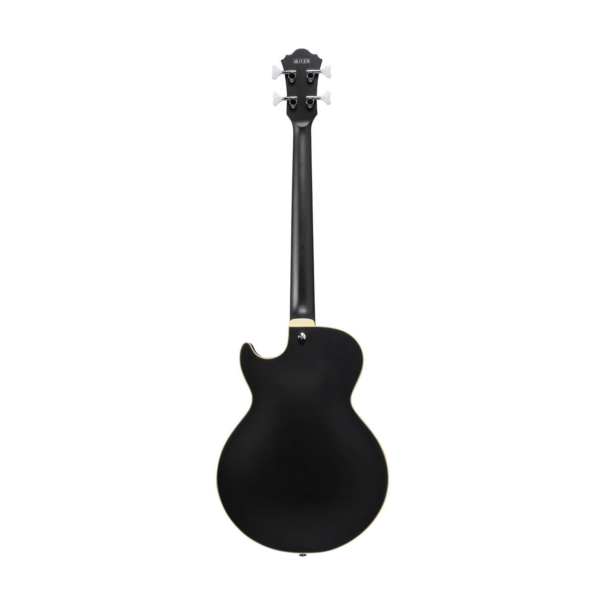Ibanez Artcore AGB200-BKF Semi-Hollow Bass Guitar, Black Flat