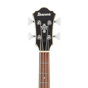 Ibanez Artcore AGB200-BKF Semi-Hollow Bass Guitar, Black Flat