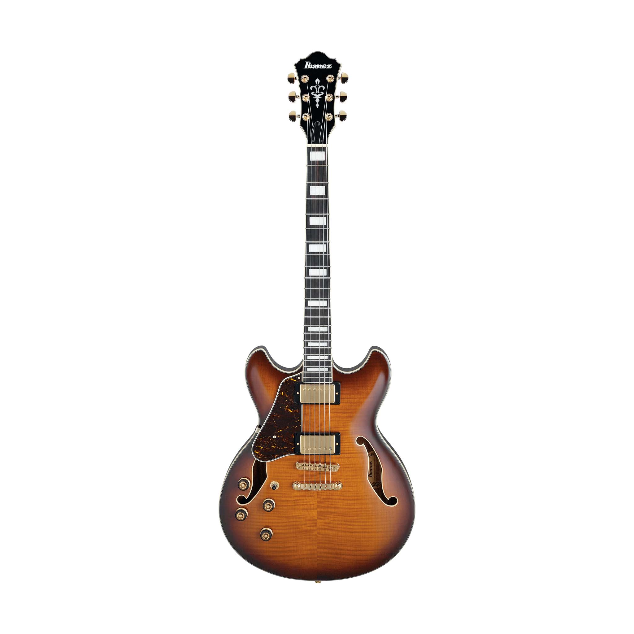 Ibanez Artcore AS93FML-VLS Expressionist Left-Hand Acoustic-Electric Guitar, Violin Sunburst