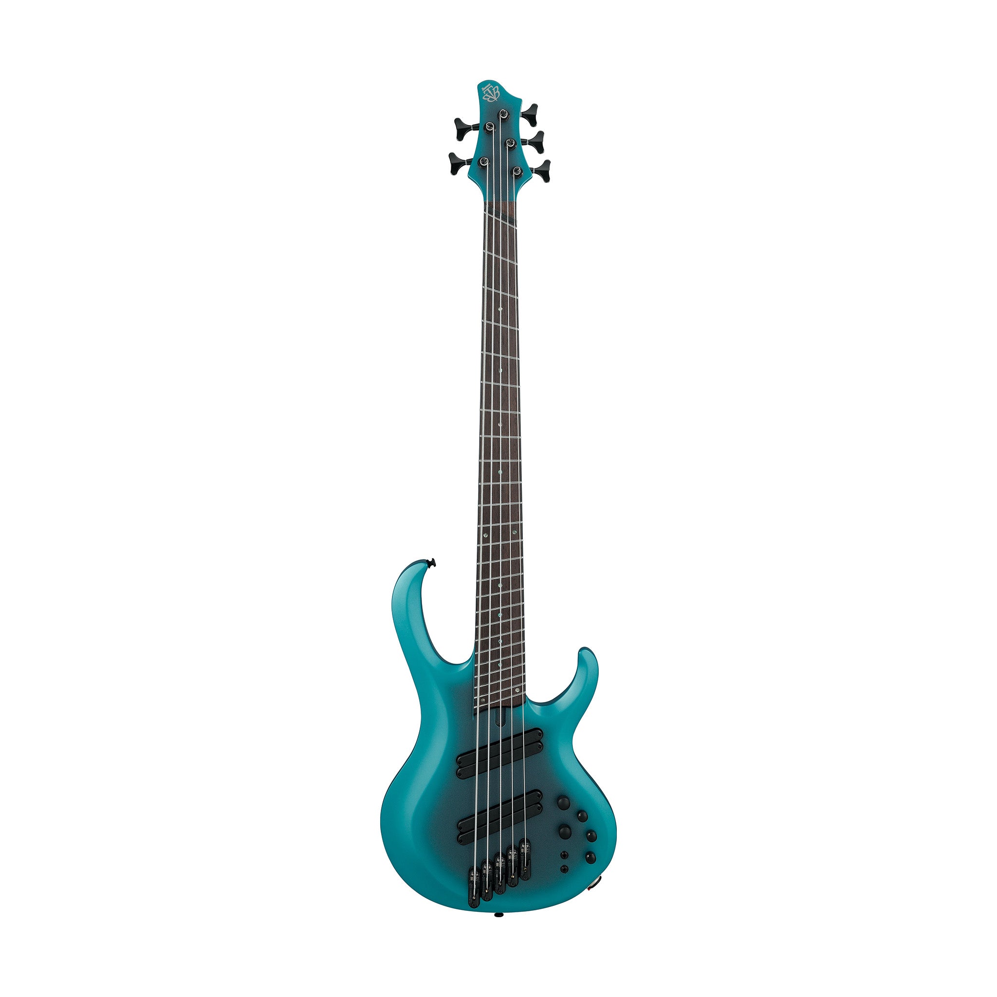 Ibanez BTB605MS-CEM 5-String Bass Guitar w/ Case, Cerulean Aura Burst Matte