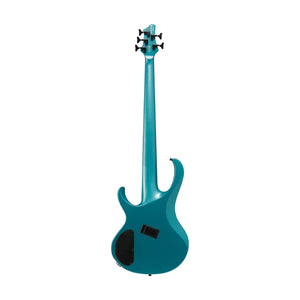Ibanez BTB605MS-CEM 5-String Bass Guitar w/ Case, Cerulean Aura Burst Matte