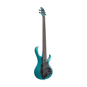 Ibanez BTB605MS-CEM 5-String Bass Guitar w/ Case, Cerulean Aura Burst Matte