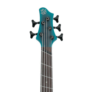 Ibanez BTB605MS-CEM 5-String Bass Guitar w/ Case, Cerulean Aura Burst Matte