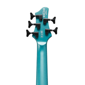 Ibanez BTB605MS-CEM 5-String Bass Guitar w/ Case, Cerulean Aura Burst Matte
