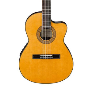Ibanez GA5TCE-AM Thinline Classical Guitar, Natural