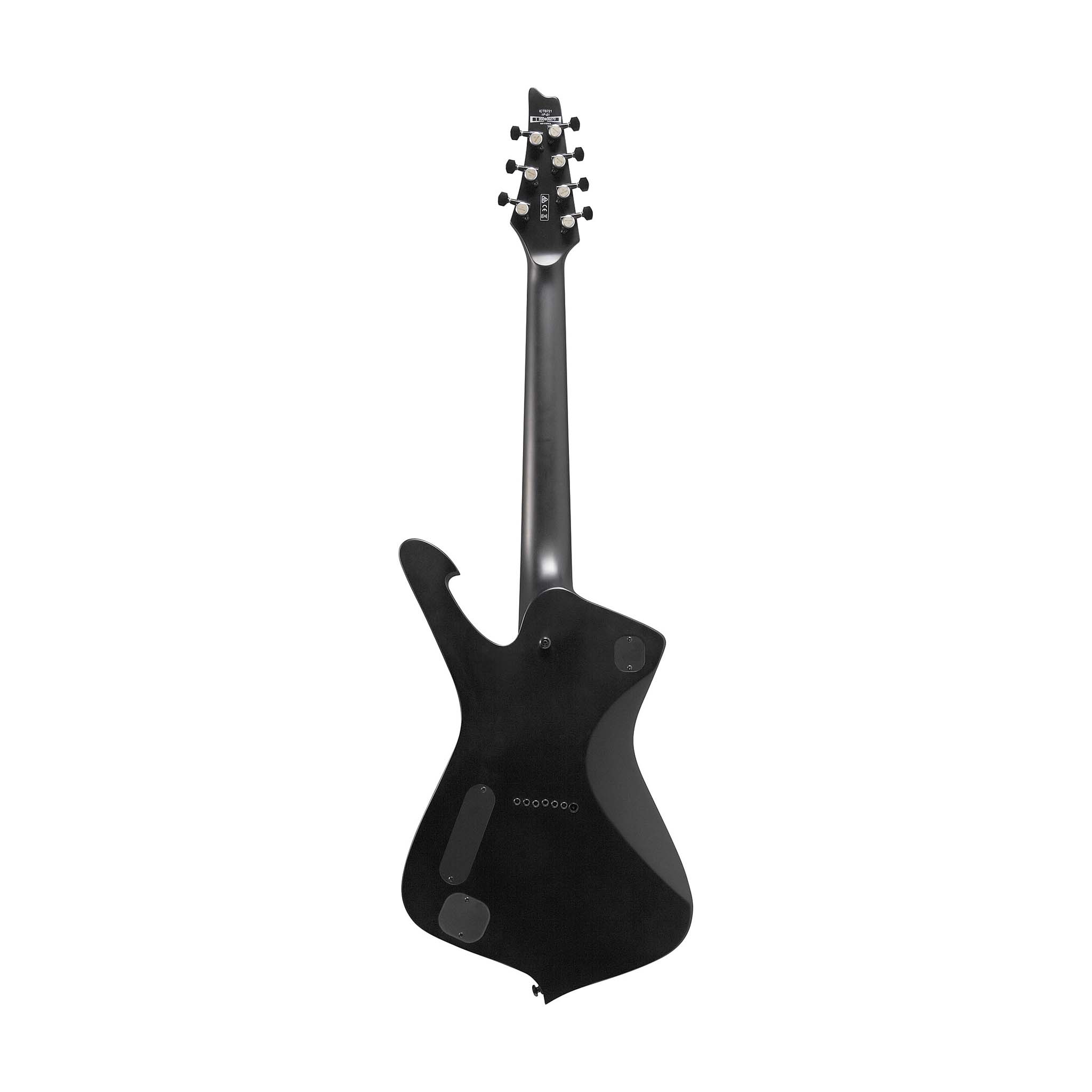 Ibanez ICTB721-BKF 7-String Electric Guitar w/Bag, Black Flat