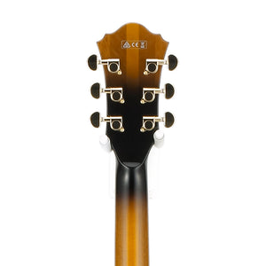Ibanez LGB30-VYS George Benson Signature Electric Guitar w/Case, Vintage Yellow Sunburst
