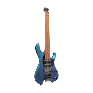 Ibanez Q547-BMM Headless Electric Guitar w/Bag, Blue Chameleon Metallic Matte