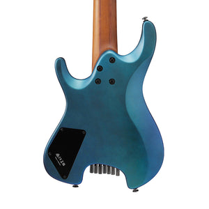Ibanez Q547-BMM Headless Electric Guitar w/Bag, Blue Chameleon Metallic Matte