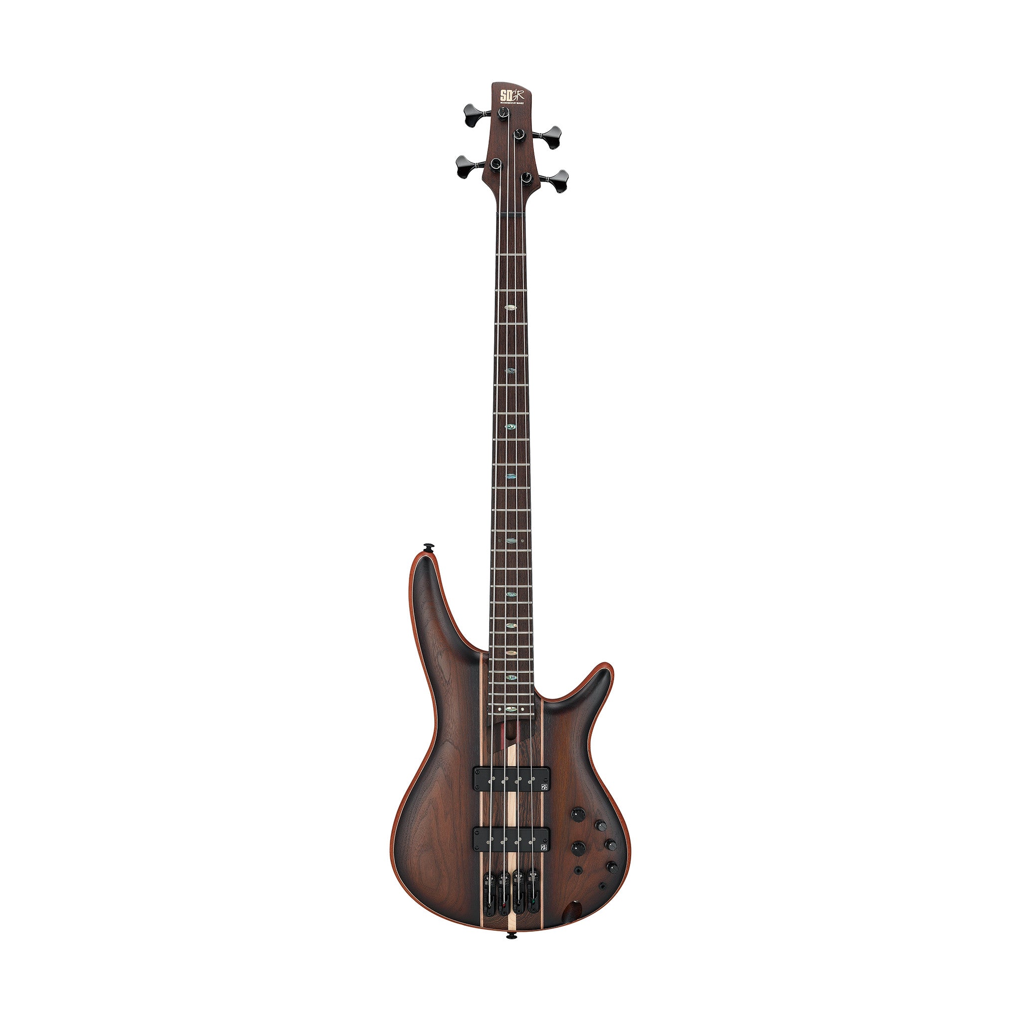 Ibanez Premium SR1350B-DUF Electric Bass Guitar w/Gig Bag, Dual Mocha Burst Flat