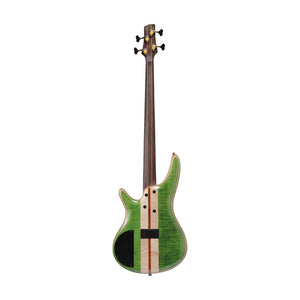 Ibanez Premium SR4FMDX-EGL Electric Bass Guitar w/Bag, Emerald Green Low Gloss