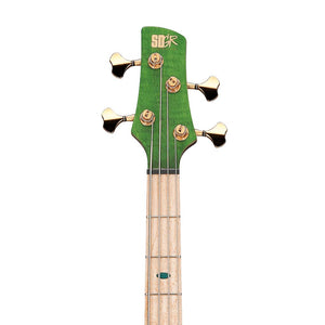 Ibanez Premium SR4FMDX-EGL Electric Bass Guitar w/Bag, Emerald Green Low Gloss