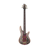 Ibanez SR5CMDX-BTL Premium 5-String Bass Guitar, Black Ice Low Gloss