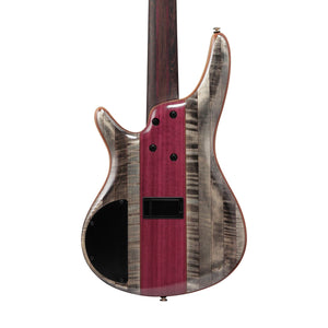 Ibanez SR5CMDX-BTL Premium 5-String Bass Guitar, Black Ice Low Gloss