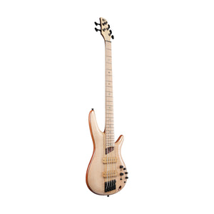 Ibanez Premium SR5FMDX2-NTL 5-String Electric Bass Guitar w/Gig Bag, Natural Low Gloss