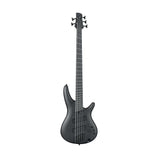 Ibanez Iron label SRMS625EX-BKF 5-String Multi-Scale Electric Bass Guitar, Black Flat