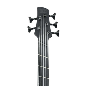 Ibanez Iron label SRMS625EX-BKF 5-String Multi-Scale Electric Bass Guitar, Black Flat