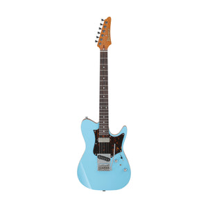 Ibanez TQMS1-CTB Tom Quayle Signature Electric Guitar w/Case, Celeste Blue