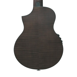 Ibanez UEW12E-BIF Concert Nylon-String Acoustic-Electric Ukulele, Black Ice Flat