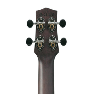 Ibanez UEW12E-BIF Concert Nylon-String Acoustic-Electric Ukulele, Black Ice Flat