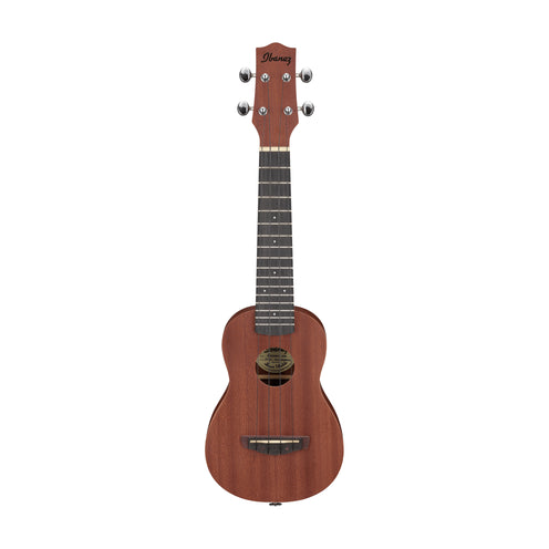 Ibanez UKS100-OPN Soprano Ukulele w/ Bag, Open Pore Natural