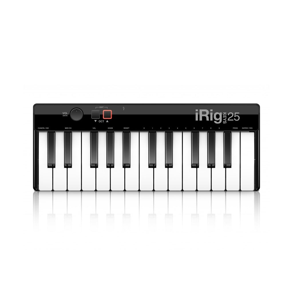 IK Multimedia iRig 25 Mini-Key MIDI Keyboard Controller For Mac/PC (USB Only)