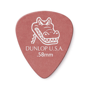 Jim Dunlop 417 Gator Grip Pick, .58mm, 12-Pack